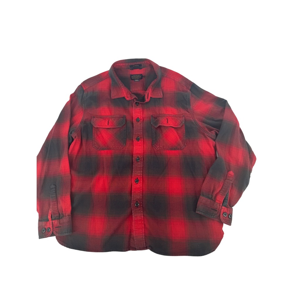 Pendleton Burnside Buffalo Plaid Flannel Shirt Mens XXL Button Down Rugged